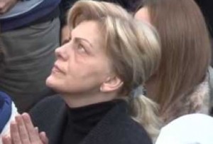 Mirjana durante su última aparición, el pasado 2 enero