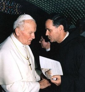 Padre Jozo y Juan Pablo II